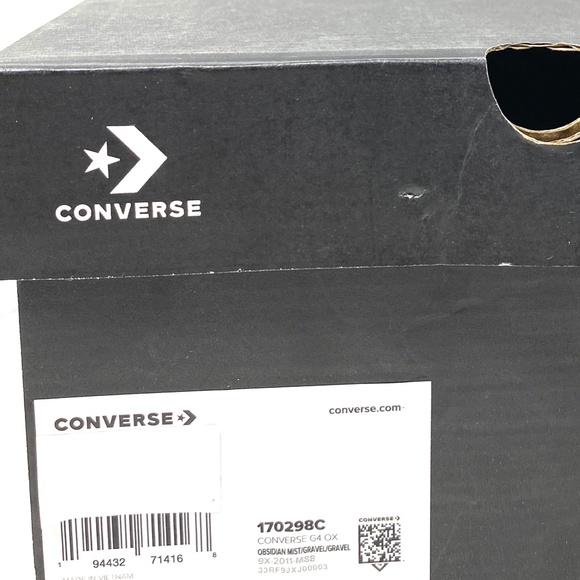 Converse G4 OX Obsidian Low Top Blue Silver Mesh Men’s Size Sneakers 170298C - Picture 10 of 11